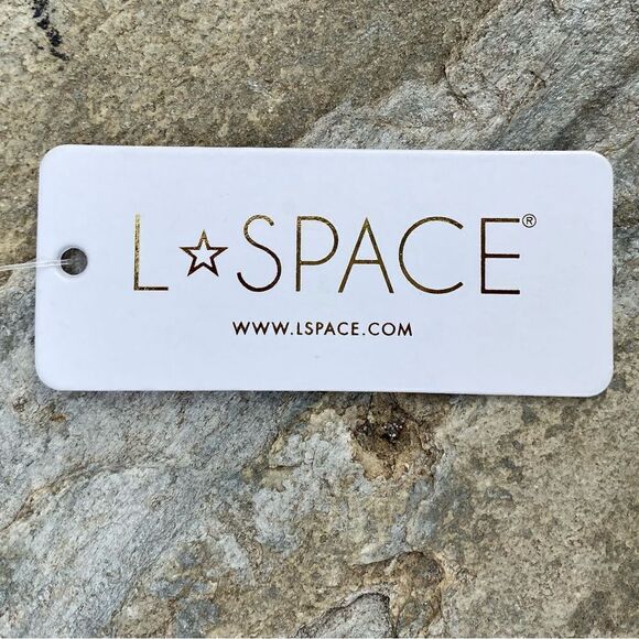 NWT New! L*Space Pointelle Rib Court Bikini Swim Bottom Slate Blue Small Beach - Picture 7 of 10